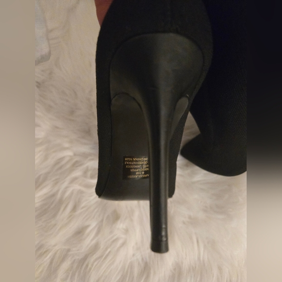 Steve Madden Claire Mesh Stilletto black boots | size 8.5 - Picture 9 of 10